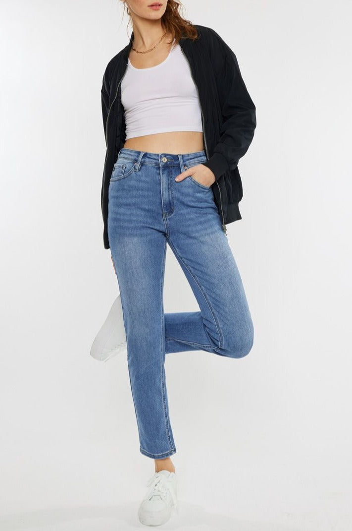 Kancan - Adaline High Rise Slim Straight Jeans - kc11252 - SaltTree