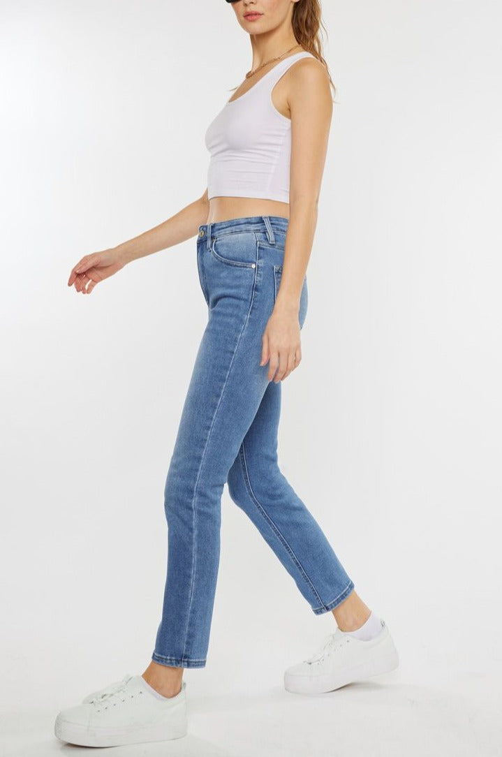 Kancan - Adaline High Rise Slim Straight Jeans - kc11252 - SaltTree