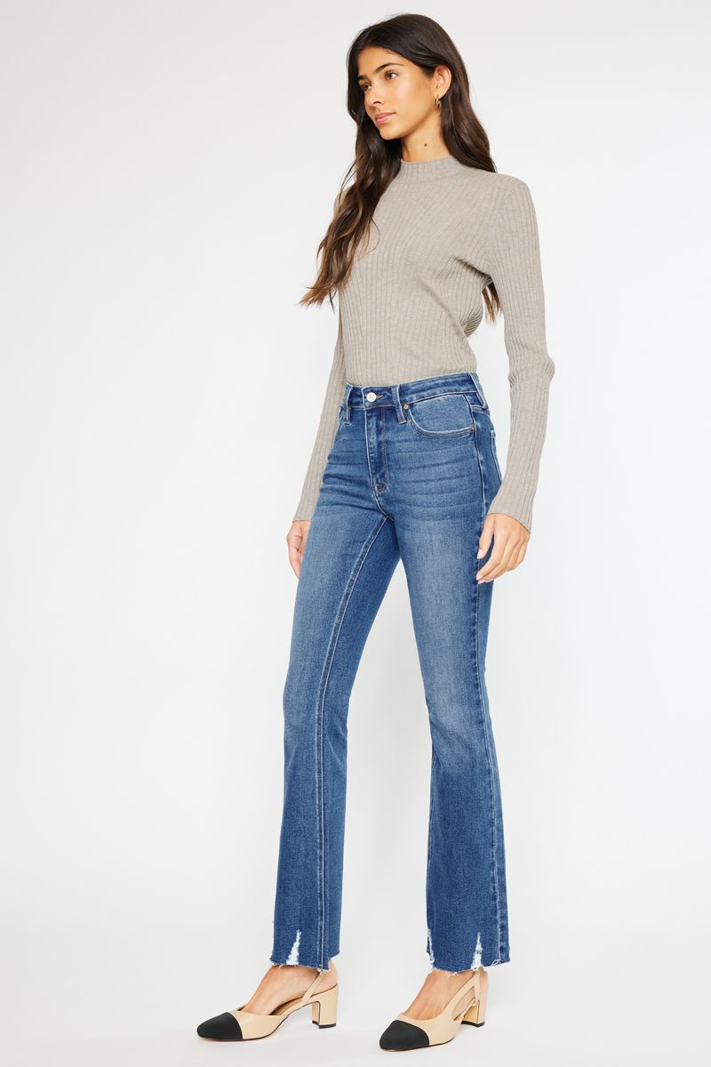 Kancan - Brenda High Rise Bootcut Jeans - KC11259 - SaltTree