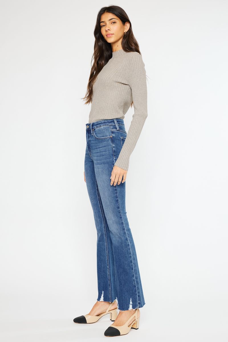 Kancan - Brenda High Rise Bootcut Jeans - KC11259 - SaltTree