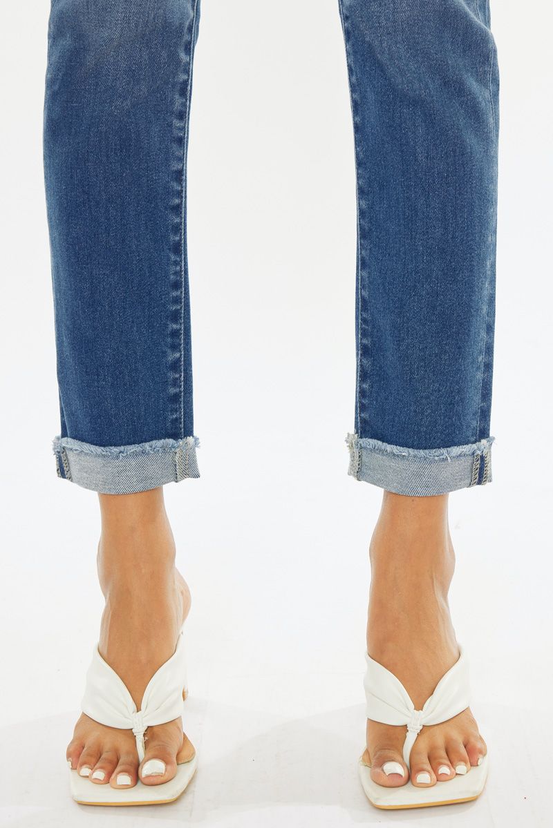 Kancan - Janice High Rise Cigarette Leg Jeans - ESSENTIAL, KC20000 - SaltTree