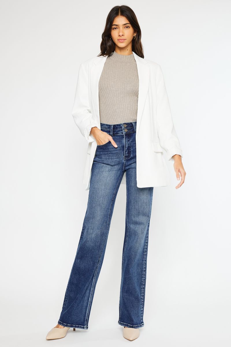 Kancan - Onyx Ultra High Rise Wide Flare Jeans - ESSENTIAL, KC20020 - SaltTree
