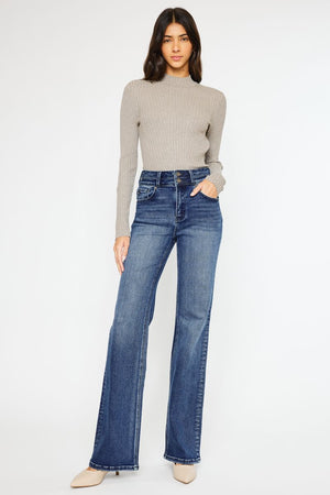 Kancan - Onyx Ultra High Rise Wide Flare Jeans - KC20020