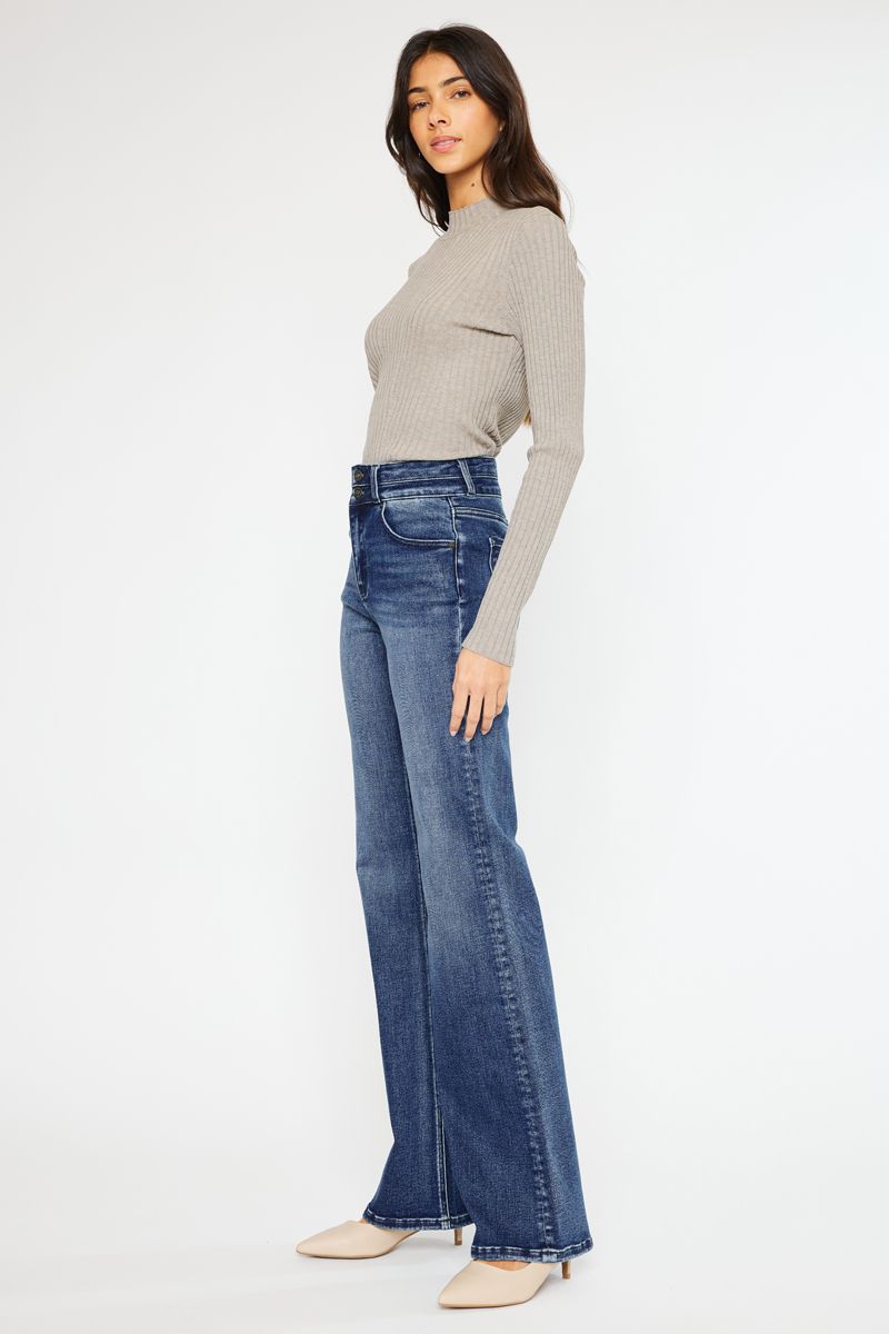 Kancan - Onyx Ultra High Rise Wide Flare Jeans - ESSENTIAL, KC20020 - SaltTree