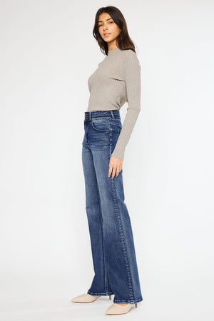 Kancan - Onyx Ultra High Rise Wide Flare Jeans - ESSENTIAL, KC20020