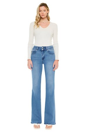 Kancan - Onyx Ultra High Rise Wide Flare Jeans - KC20020