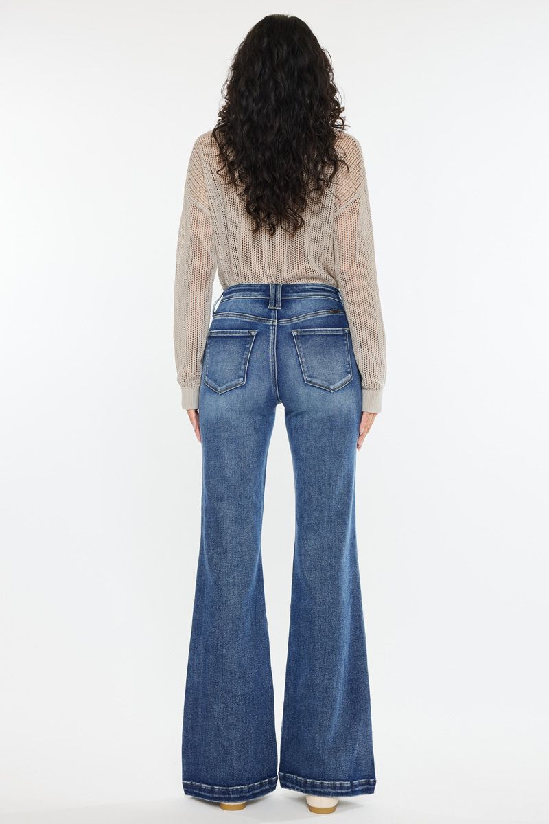 Kancan - Avonlea High Rise Wide Leg Flare Jeans - ESSENTIAL