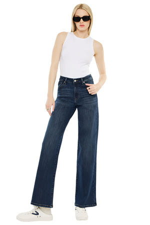 Kancan - Samia High Rise Wide Leg Jeans - Essential, kc20030D