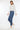 Kancan - Pamela Mid-Rise Slim Straight Jeans with Double Fold Hem (27" Inseam) - Essential, KC20055D-SaltTree