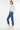 Kancan - Pamela Mid-Rise Slim Straight Jeans with Double Fold Hem (27" Inseam) - Essential, KC20055D-SaltTree