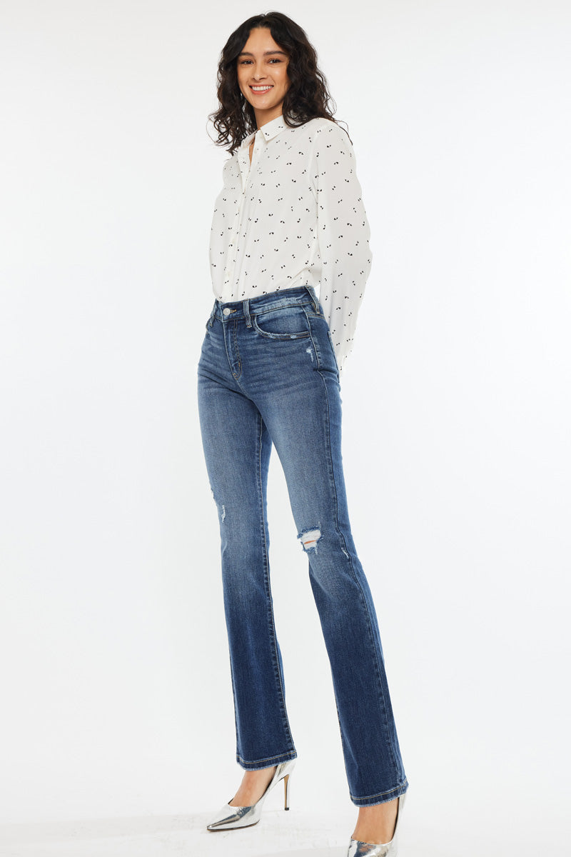 Kancan - Brooklyn High Rise Skinny Bootcut Jeans - Essential, KC20056D - SaltTree