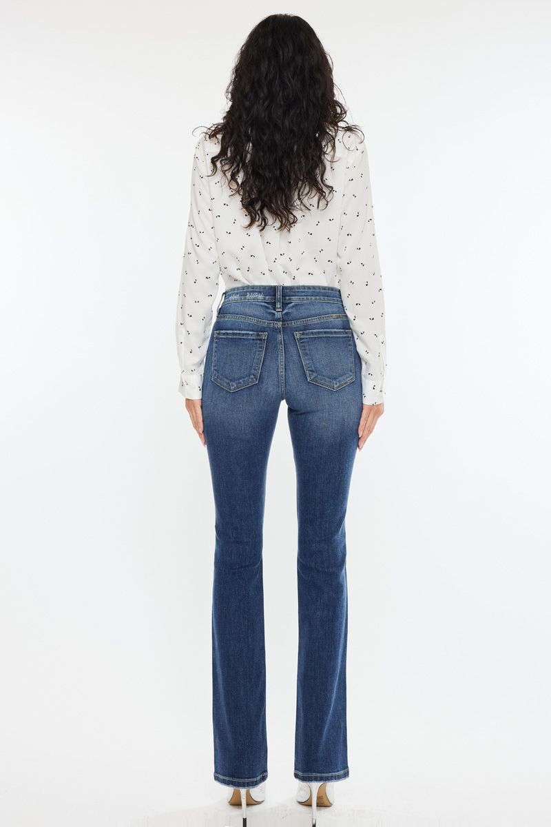 Kancan - Brooklyn High Rise Skinny Bootcut Jeans - Essential, KC20056D - SaltTree