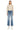 Kancan - Carrie Mid-Rise True Straight Leg Jeans with Distressed Knee and Cuffed Hem (29" Inseam) - Essential, KC20064M-SaltTree