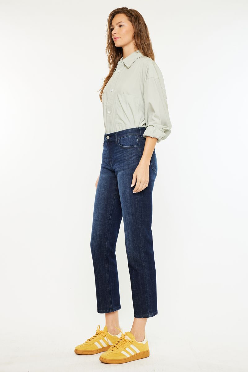 Kancan - Delvey Mid Rise Boyfriend Jeans - Essential, KC20080D - SaltTree