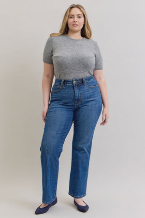 Judy Blue - High Rise Tummy Control Straight Jeans - 881000