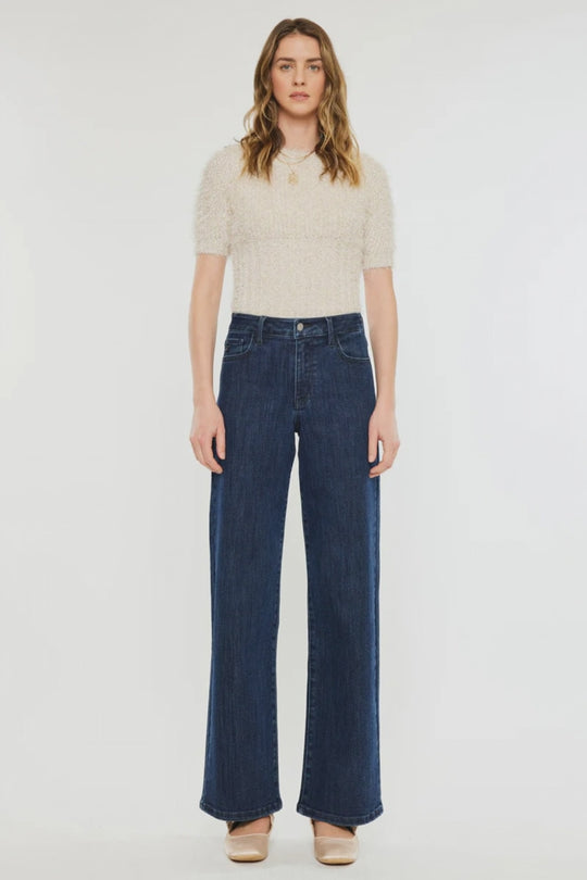Kancan - Norie Essentials High Rise Wide Leg Jeans KC20089D