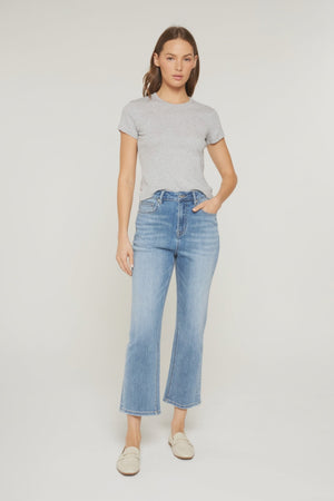 Mica Denim - Super High-Rise Straight Loose Fit Jeans (26.25" Inseam) - MDP-T3482