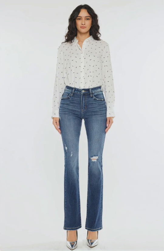 Kancan - Brooklyn High Rise Skinny Bootcut Jeans - Essential, KC20056D