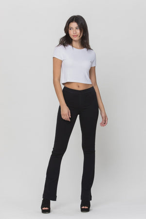 Cello Jeans - Women's Medium Wash Flared Jegging - High Stretch Pull-On Denim (33" Inseam) - AB35324