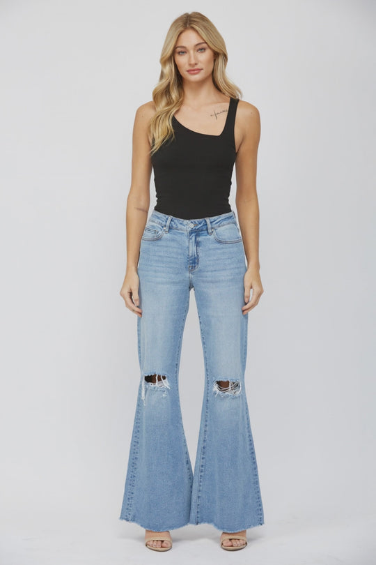 Mica Denim - High Rise Super Wide Fit Jeans - MDP-W3030LT