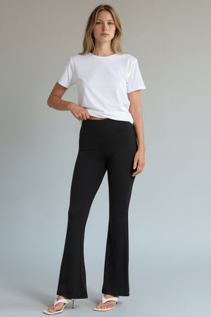 Zenana - Buttery Soft Flare Leg High Waist Yoga Pants - MP-9079A