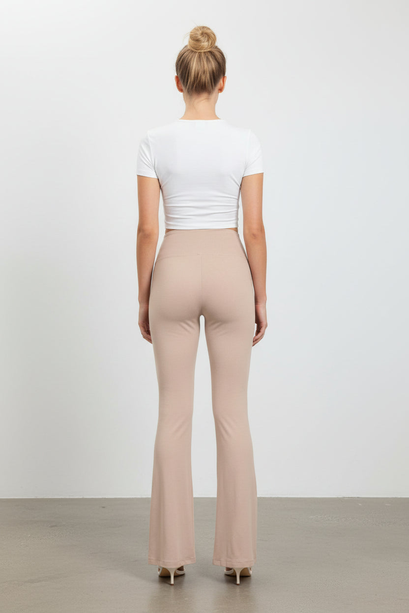 Zenana - Buttery Soft Flare Leg High Waist Yoga Pants - MP-9079A