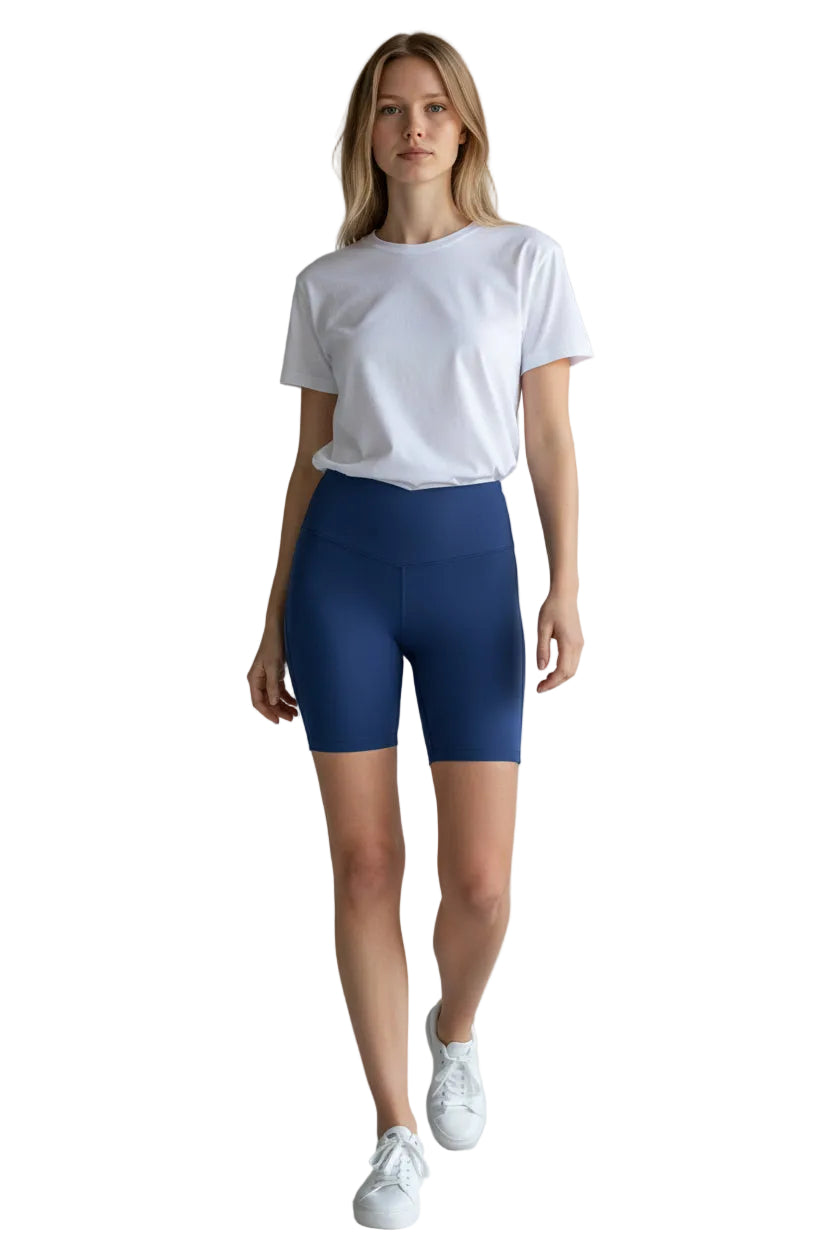 Zenana - Brushed Microfiber Wide WaistBand Biker Shorts - MP-3236D4