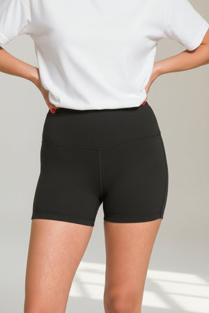 Zenana - Brushed Microfiber Wide Waistband Biker Short - MP-9064Y
