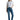 Wax Jean - Basic Crop Straight Leg Denim Jeans in Soft Rayon Blend (25.5" Inseam) - 90421-SaltTree