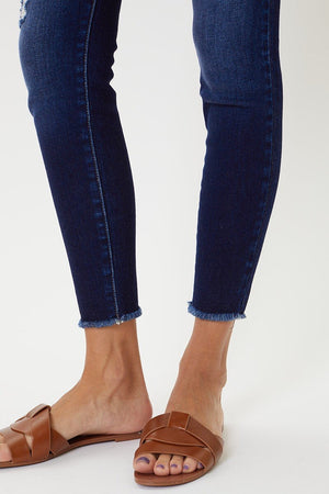 Kancan - Women's High Rise Ankle Skinny Jeans - KC7317