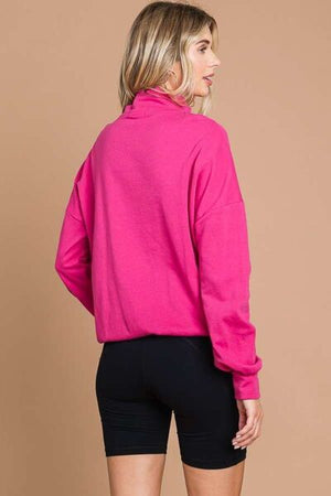 Culture Code Full Size Half Zip Long Sleeve Sweatshirt - SaltTree