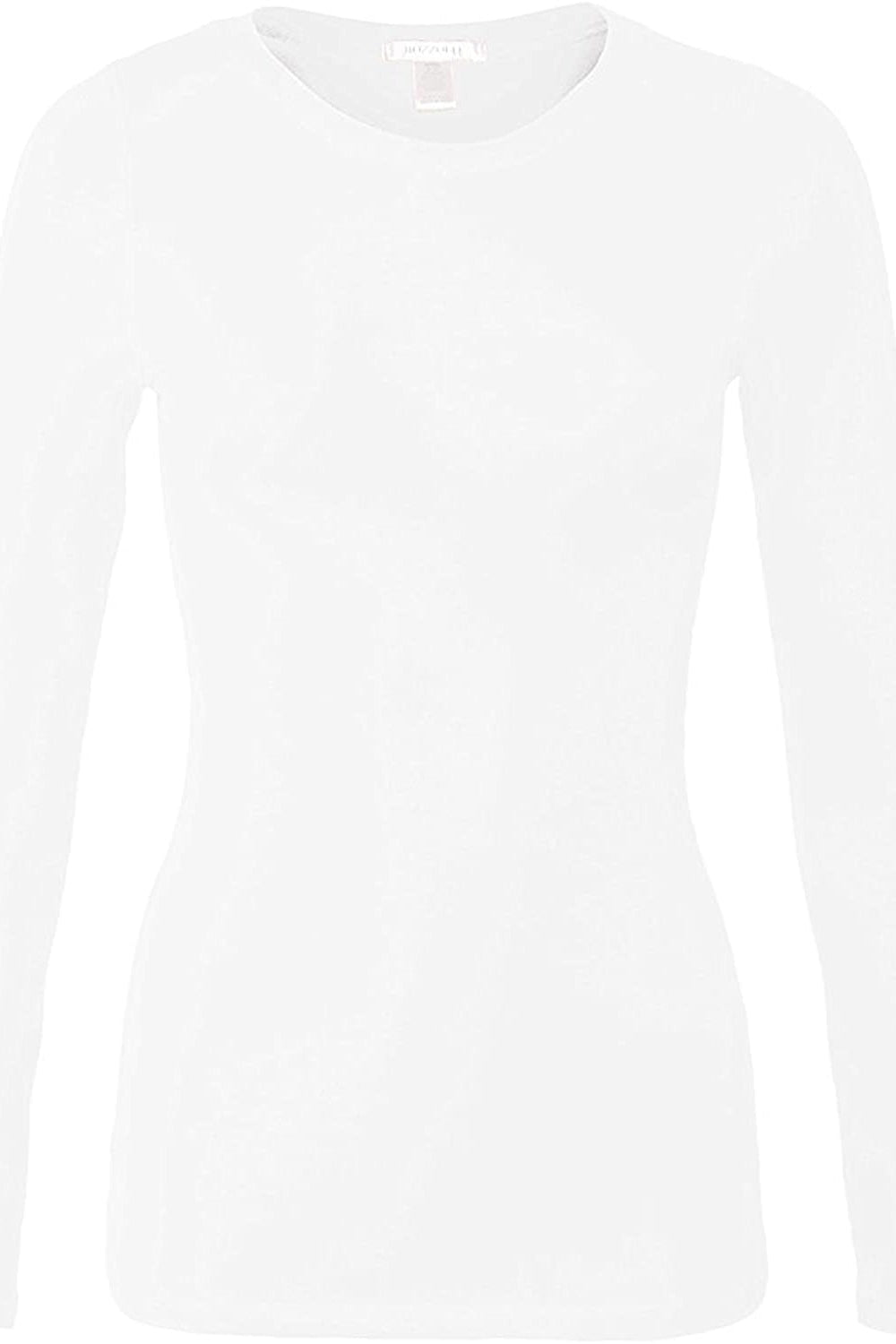 Bozzolo Women's Basic V-Neck Warm Soft Stretchy Long Sleeves T Shirt - SaltTree