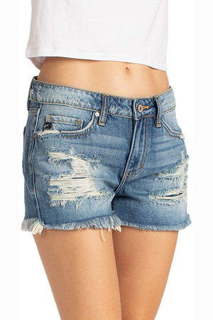 Kan Can Women's Mid Rise Shorts - New-SaltTree