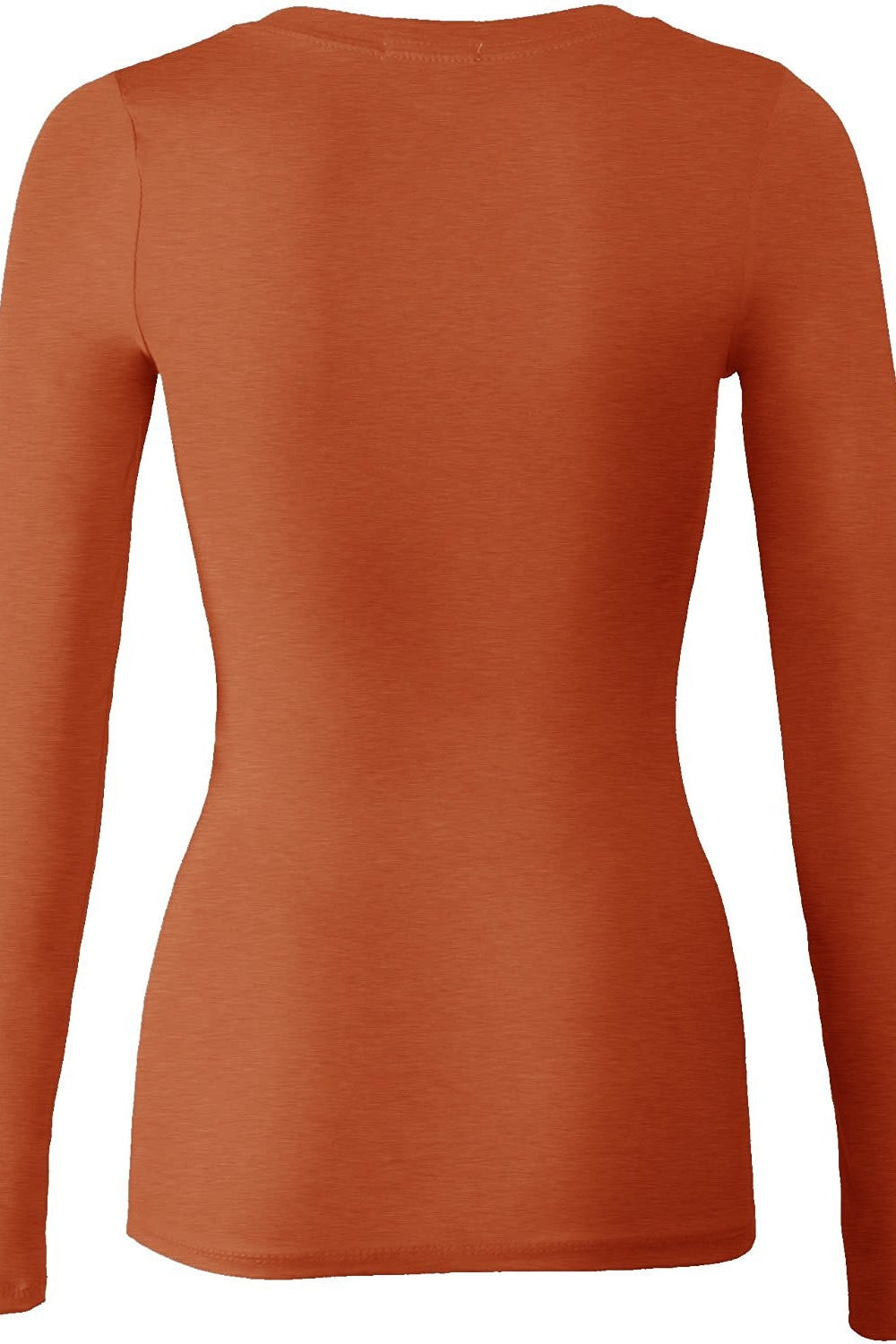 Bozzolo Women's Basic V-Neck Warm Soft Stretchy Long Sleeves T Shirt - SaltTree