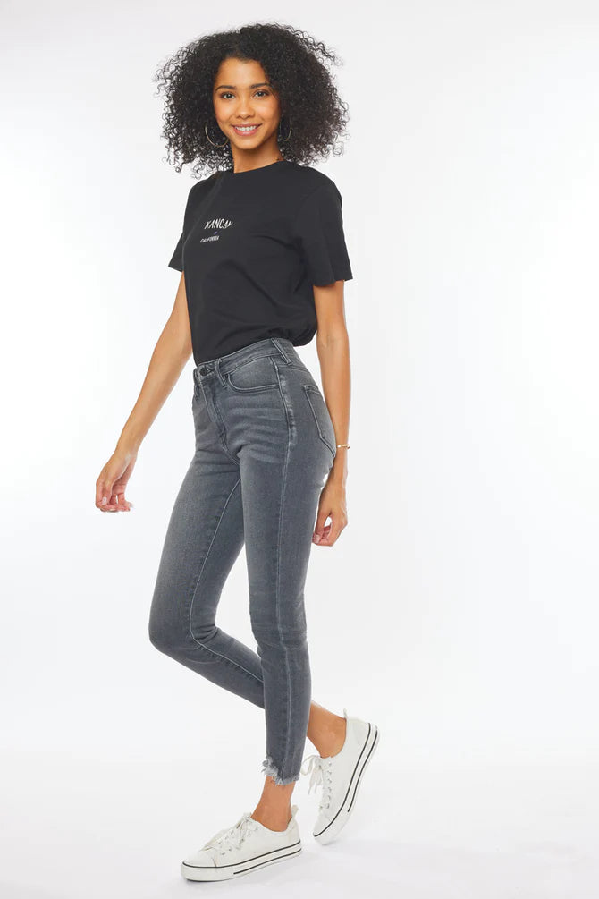 Kancan - Esther High Rise Ankle Skinny Jeans - KC7274LG - SaltTree