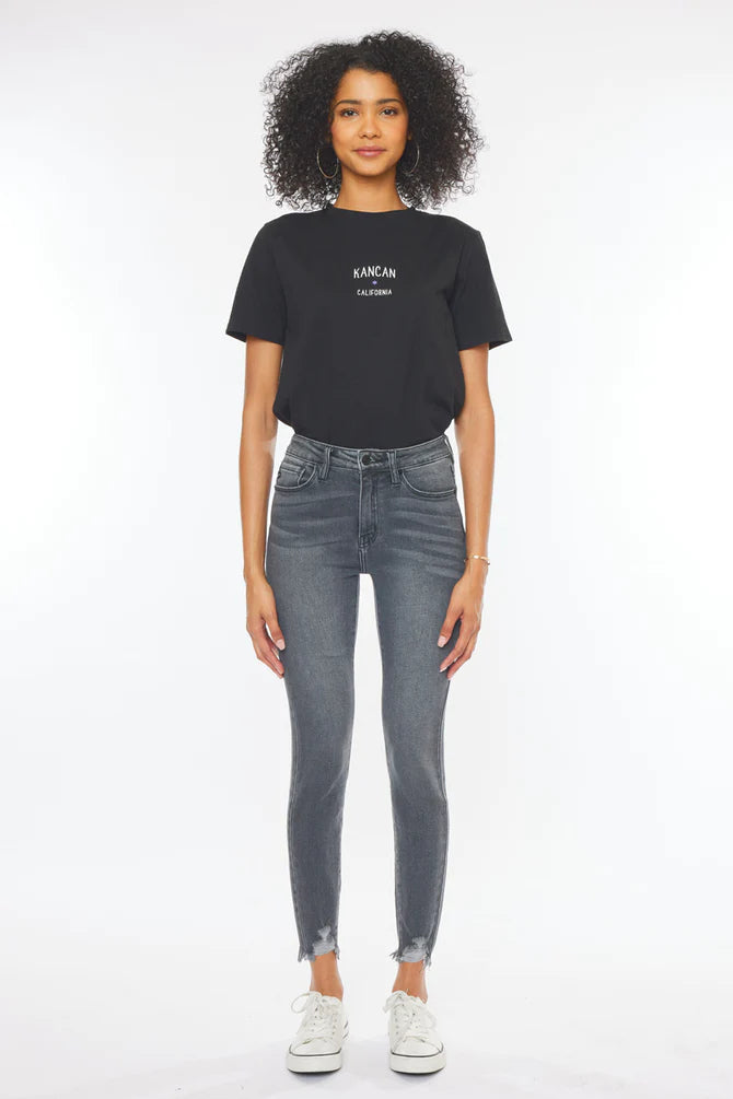 Kancan - Esther High Rise Ankle Skinny Jeans - KC7274LG - SaltTree