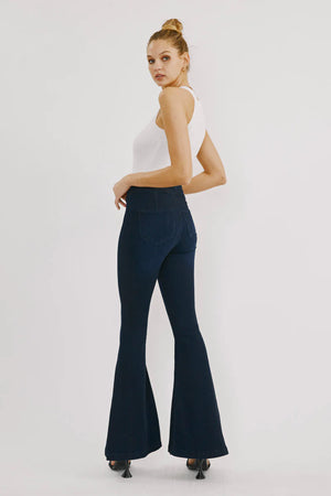 Kancan - Women's High Rise Super Flare Jeans - KC6247ND - SaltTree