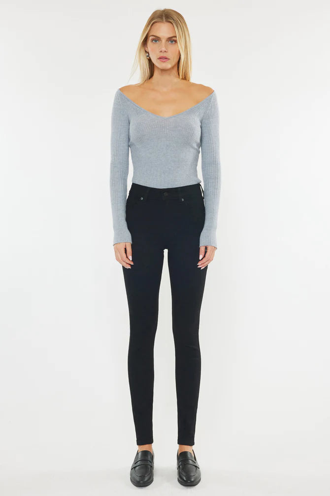 Kancan - DESTINY HIGH RISE SUPER SKINNY JEANS - KC7085HTBK- ST - SaltTree