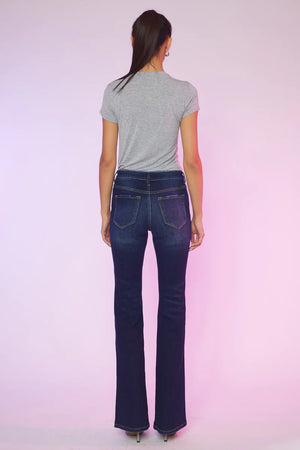 Kancan - Women's High Rise Flare Jeans - KC7340D