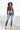 Kancan - USA Women's Dark Wash Five Pocket Button Fly Mid Rise Denim - KC8599-SaltTree
