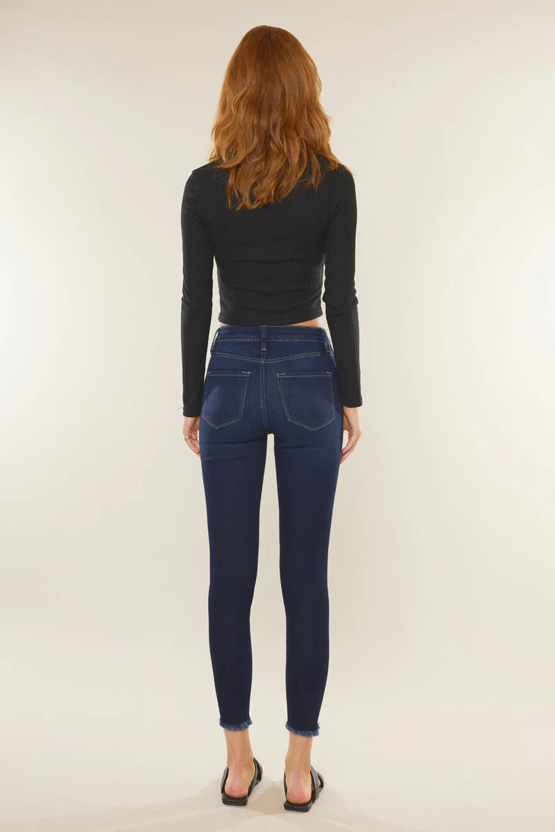 Kancan - ZINNIA HIGH RISE ANKLE SKINNY JEANS - KC8604D - SaltTree