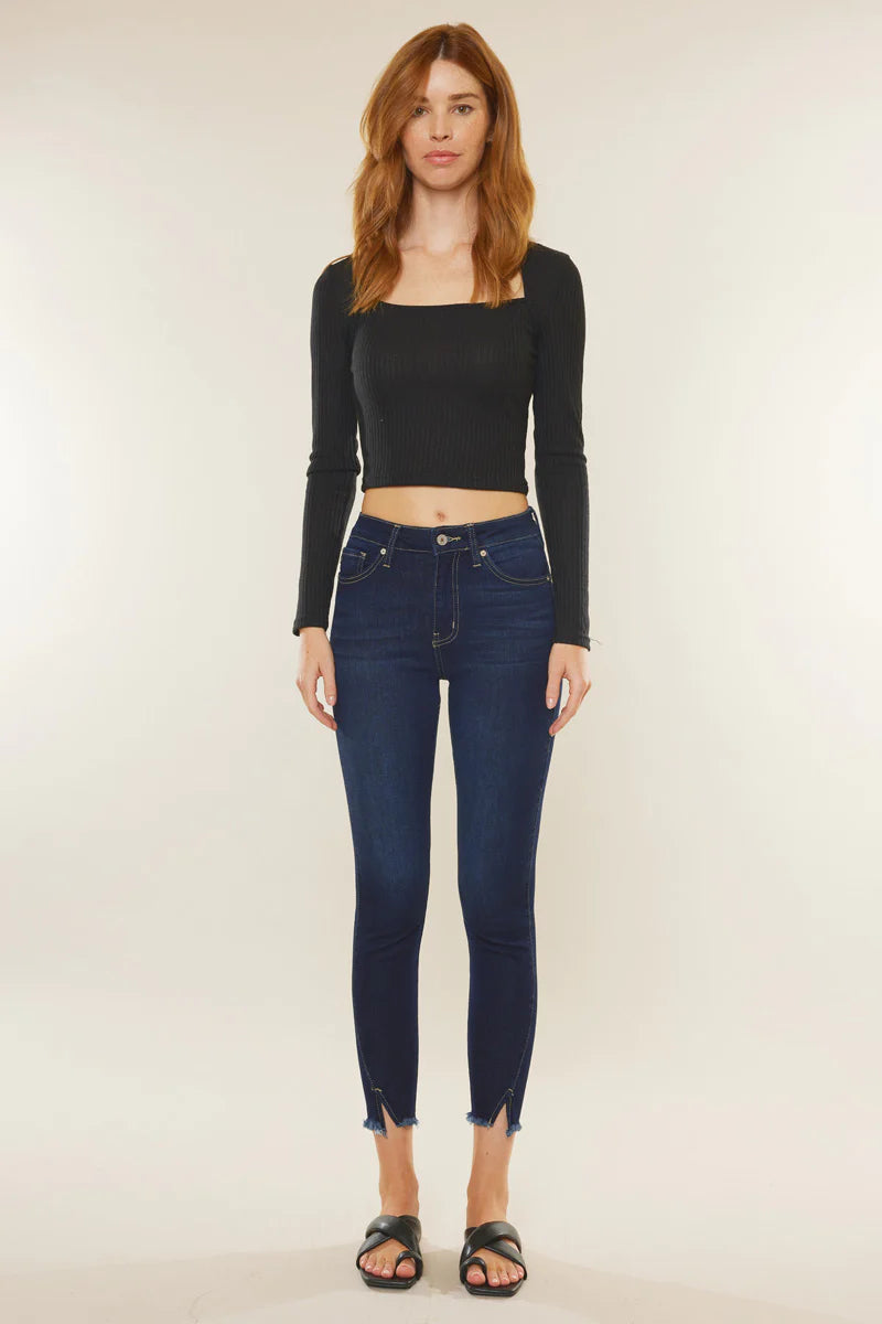 Kancan - ZINNIA HIGH RISE ANKLE SKINNY JEANS - KC8604D - SaltTree