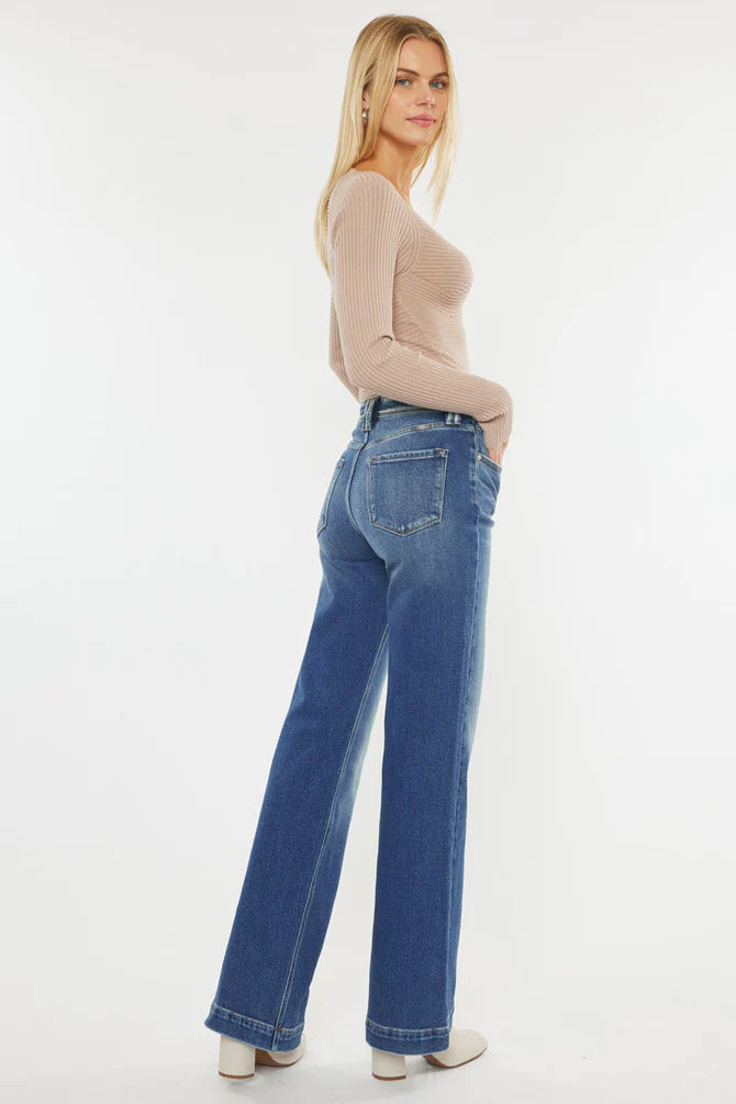 Kancan - PILOT HIGH RISE HOLLY FLARE JEANS - KC9289M ST - SaltTree