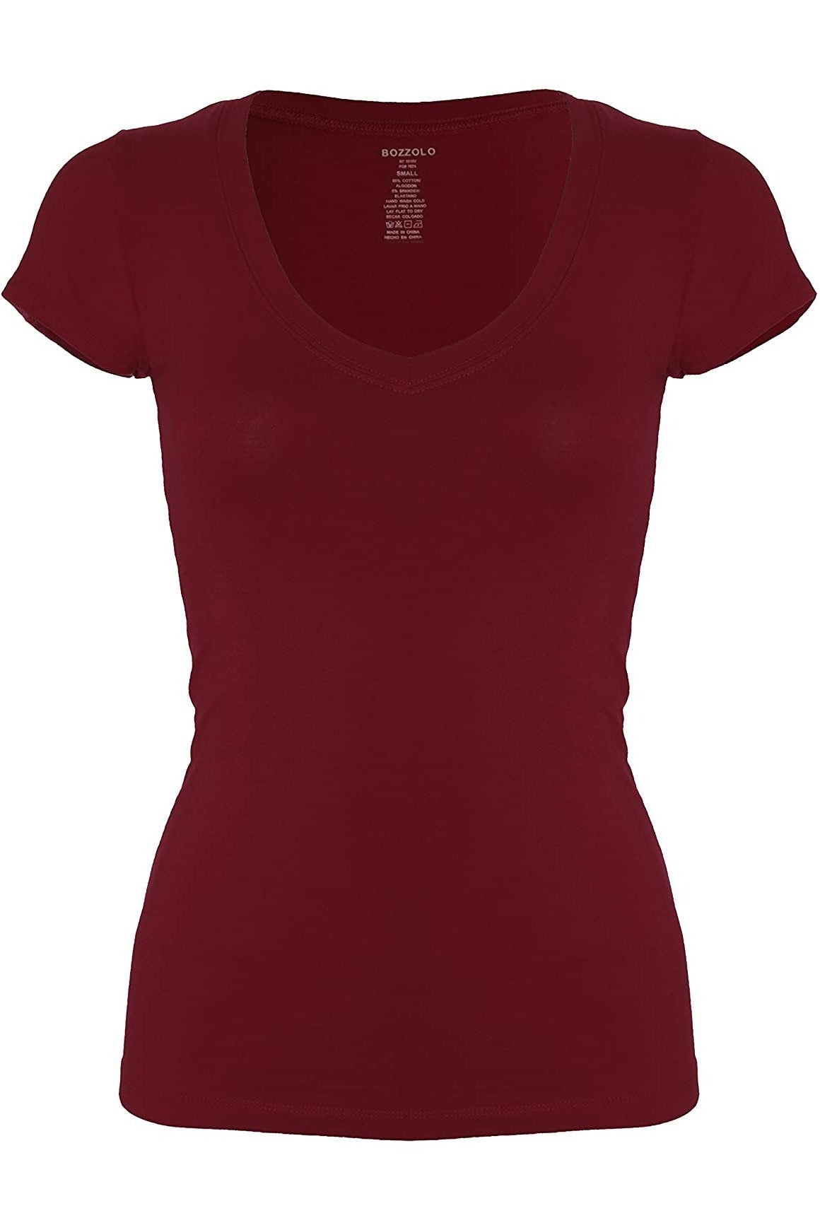 Ambiance Apparel Womens Red Crop Top Short Sleeve Size Medium AQ 