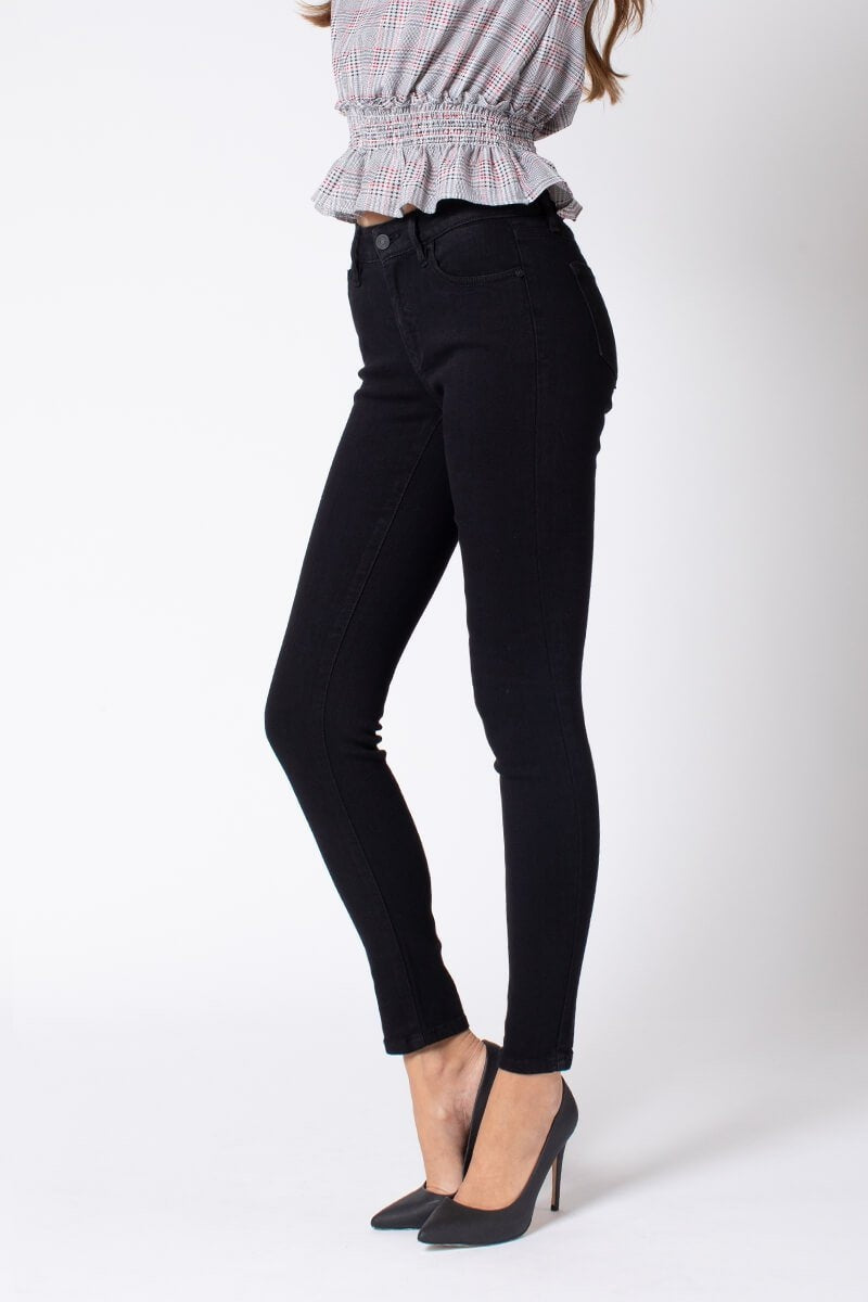 Kan Can Women's Mid Rise Super Skinny Jeans - Basic - KC7085-SaltTree