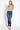 Kancan - Women's High Rise Button Fly Distressed Super Skinny Jeans - kc7113 ST-SaltTree