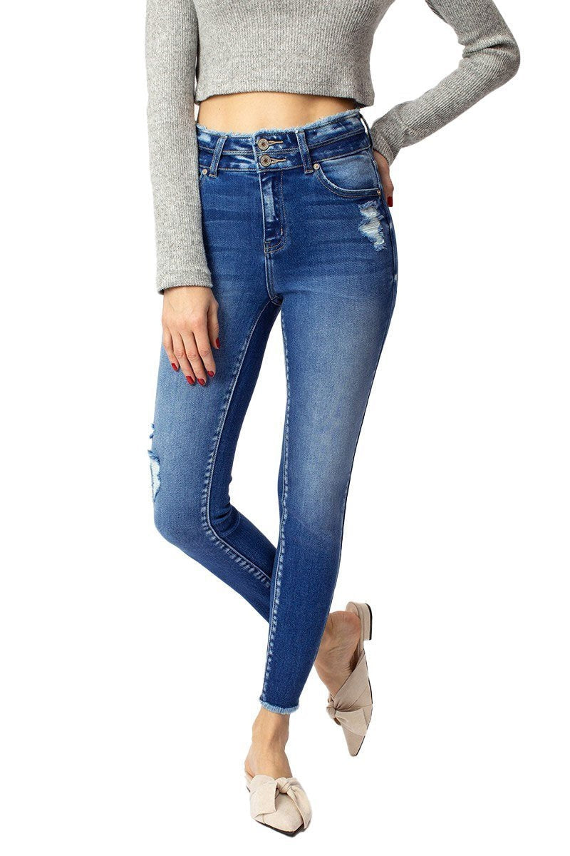 Kohls AGlow Maternity Jeans Size M medium Full Belly crop jeans